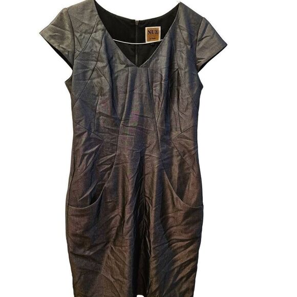 Nue by shani Grey Pencil Dress Size 10 - Picture 2 of 7